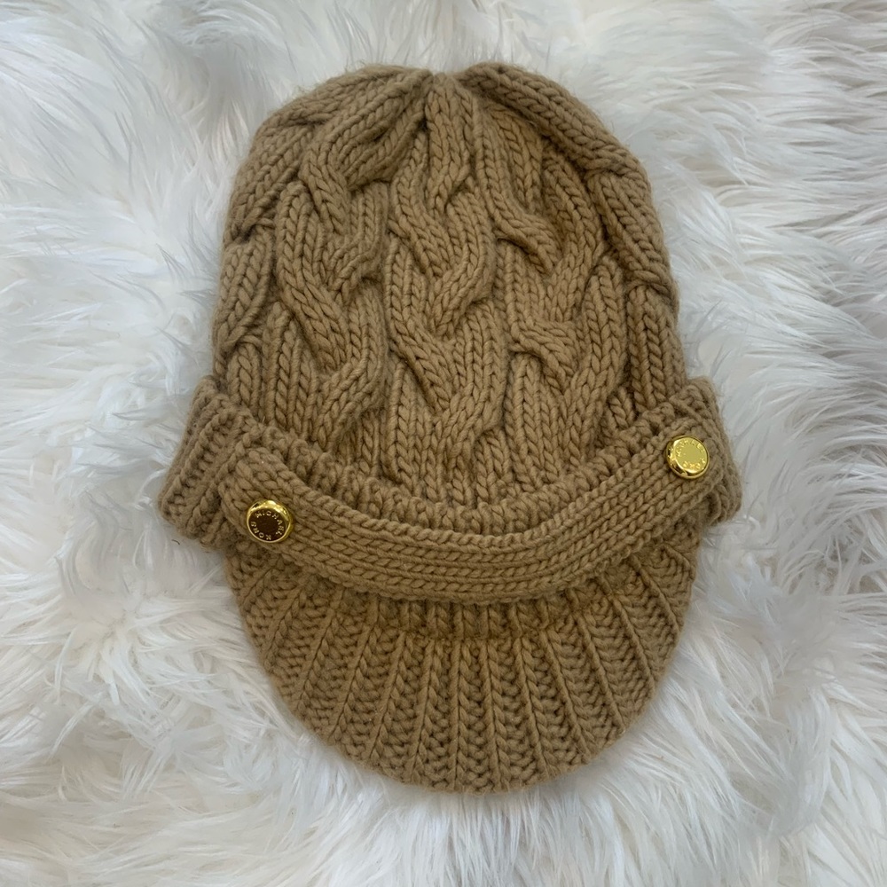 Michael Kors Cableknit Warm Winter Visor Beanie Hat